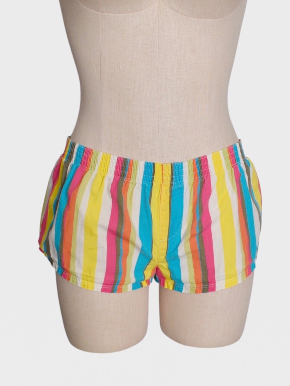 PINK Victorias Secret Y2K Stripe Sleep Shorts Pajama Bottoms